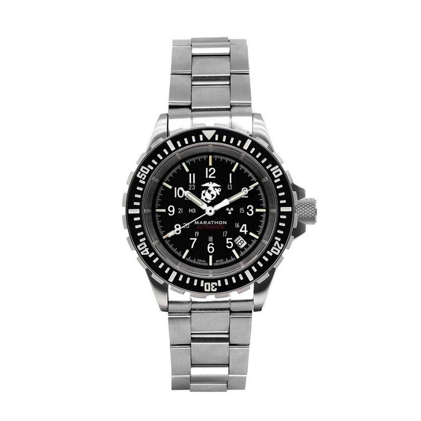 Marathon 41mm Official USMC™ Large Diver's Automatic (GSAR) with Stainless Steel Bracelet WW194006SS-0208 Marathon 41mm Official USMC™ Large Diver's Automatic (GSAR) with Stainless Steel Bracelet WW194006SS-0208