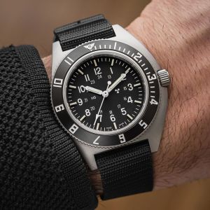 Marathon 41mm Steel Navigator (SSNAV) on Ballistic Nylon WW194001SS-0801 Marathon 41mm Steel Navigator (SSNAV) on Ballistic Nylon WW194001SS-0801