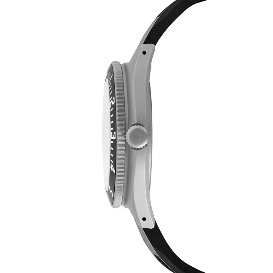 Marathon 41mm Steel Navigator (SSNAV) on Black 3-Piece Rubber Strap Kit WW194001SS-0830