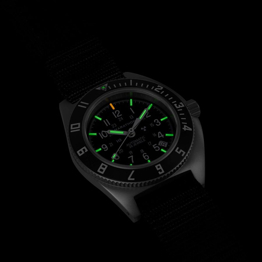 Marathon 41mm Steel Navigator with Date (SSNAV-D) on Nylon DEFSTAN WW194013SS-0103