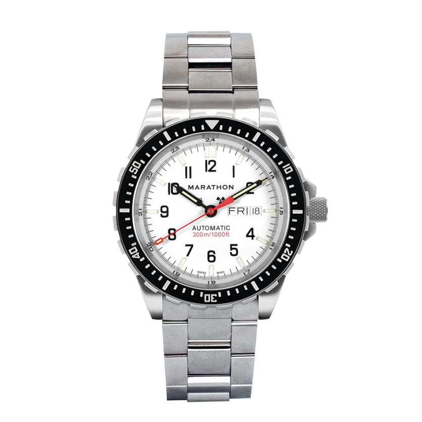 Marathon 46mm Arctic Edition Jumbo Day Date Automatic (JDD) with Stainless Steel Bracelet WW194021SS-0509 Marathon 46mm Arctic Edition Jumbo Day Date Automatic (JDD) with Stainless Steel Bracelet WW194021SS-0509