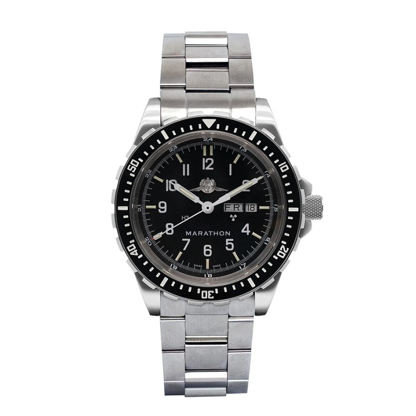 Marathon 46mm Official IDF YAMAM™ Jumbo DayDate Automatic (JDD) with Stainless Steel Bracelet WW194021SS-0706 Marathon 46mm Official IDF YAMAM™ Jumbo DayDate Automatic (JDD) with Stainless Steel Bracelet WW194021SS-0706