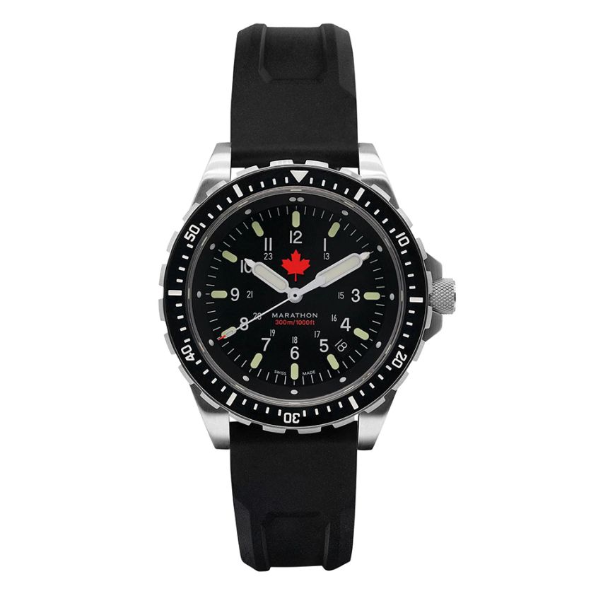 Marathon 46mm Red Maple Jumbo Diver's Quartz (JSAR) WW194018SS-0430 Marathon 46mm Red Maple Jumbo Diver's Quartz (JSAR) WW194018SS-0430