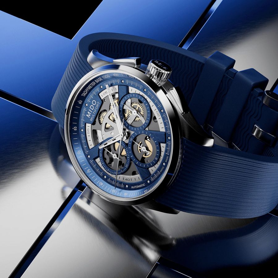 Mido Multifort Skeleton Chronograph M038.662.17.040.00