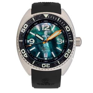 Ocean Crawler Core Diver - Black Mother of Pearl - Carbon Fiber Bezel Ocean Crawler Core Diver - Black Mother of Pearl - Carbon Fiber Bezel