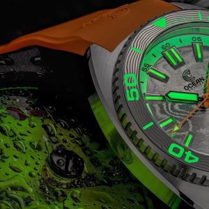 Ocean Crawler Core Diver - Damascus Steel - 2 Straps Included Ocean Crawler Core Diver - Damascus Steel - 2 Straps Included