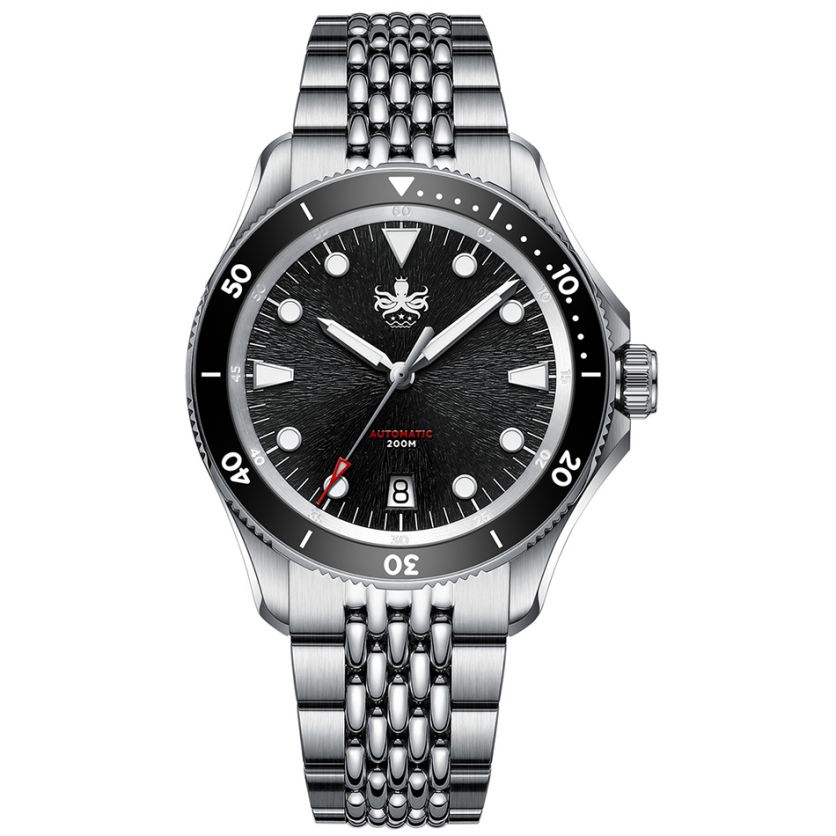 PHOIBOS Delphinus PY055CD Black Date PHOIBOS Delphinus PY055CD Black Date