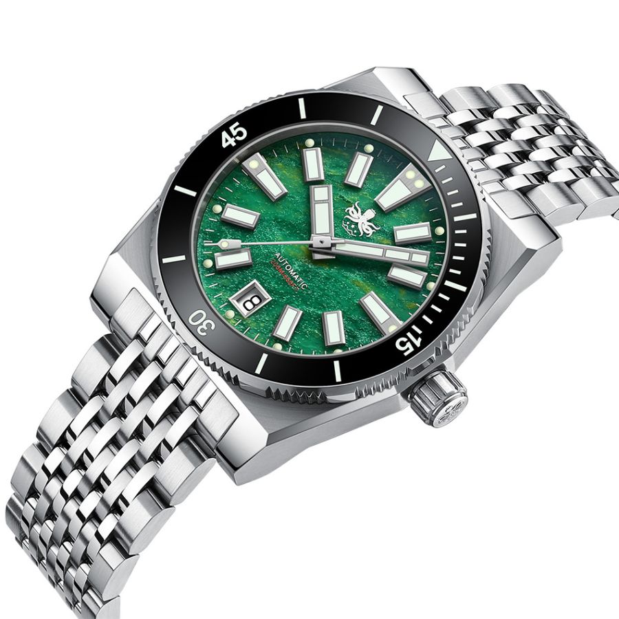 Phoibos Narwhal PY051A Green Jasper Limited Edition