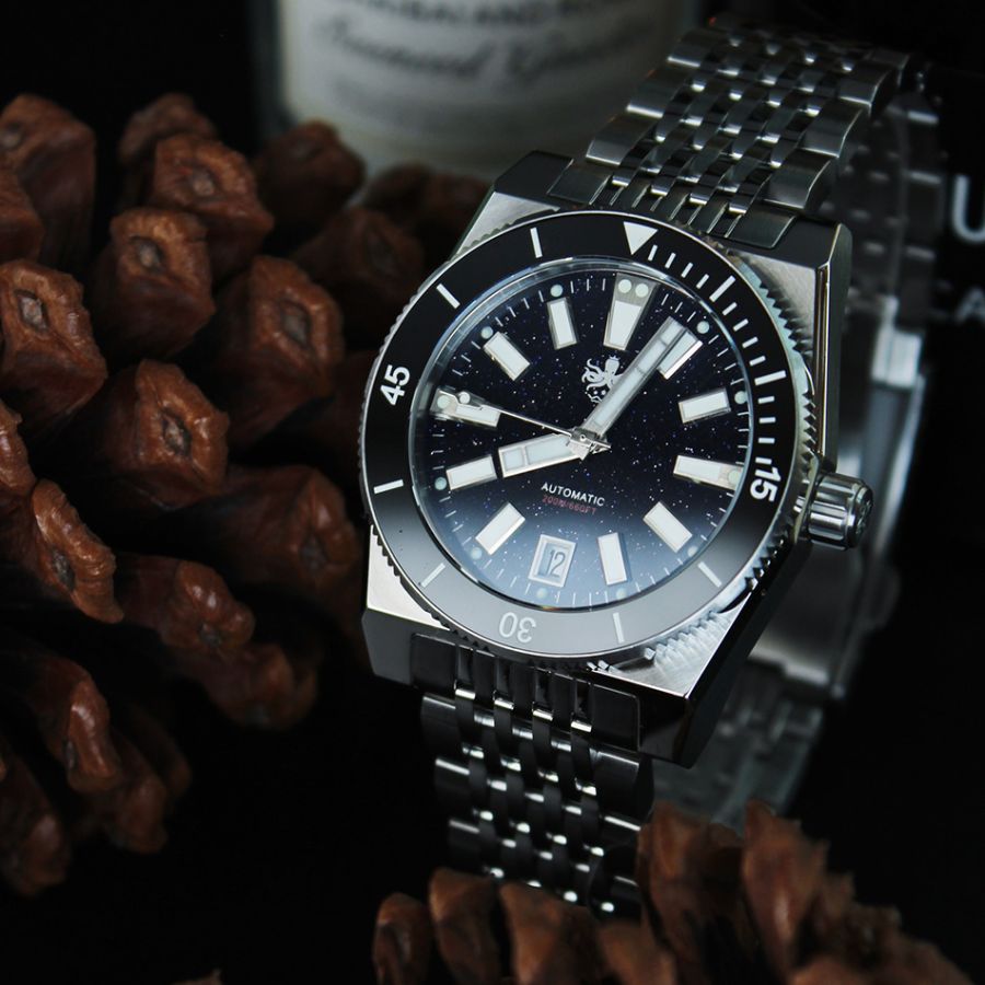 Phoibos Narwhal PY051B Dark Blue Aventurine Limited Edition