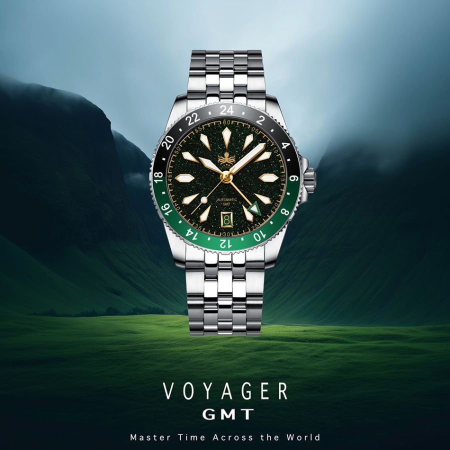 Phoibos Voyager GMT PY058A Green Aventurine Stone