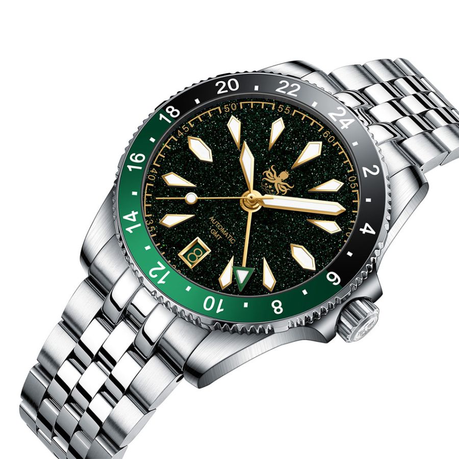 Phoibos Voyager GMT PY058A Green Aventurine Stone