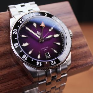 Phoibos Voyager GMT PY058H Royal Purple Sunray Phoibos Voyager GMT PY058H Royal Purple Sunray
