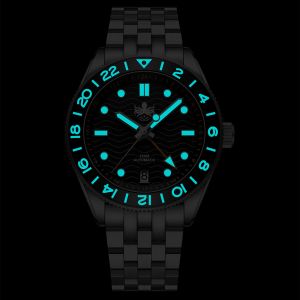 Phoibos WAVE MASTER GMT PY049A Green Phoibos WAVE MASTER GMT PY049A Green