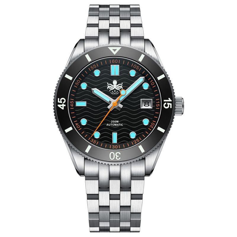 Phoibos Wave Master PY053CD Black Date Phoibos Wave Master PY053CD Black Date