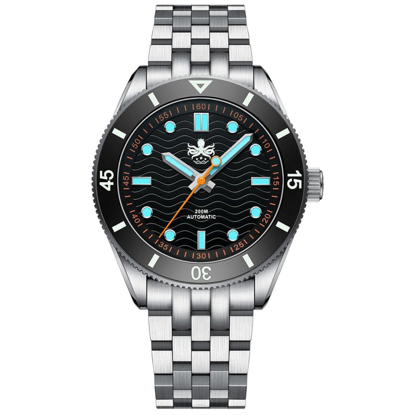 Phoibos Wave Master PY053CN Black No Date Phoibos Wave Master PY053CN Black No Date