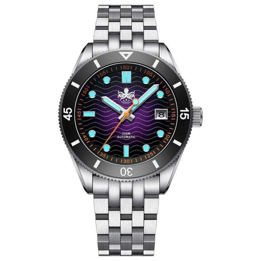 Phoibos Wave Master PY053HD Purple Date Phoibos Wave Master PY053HD Purple Date