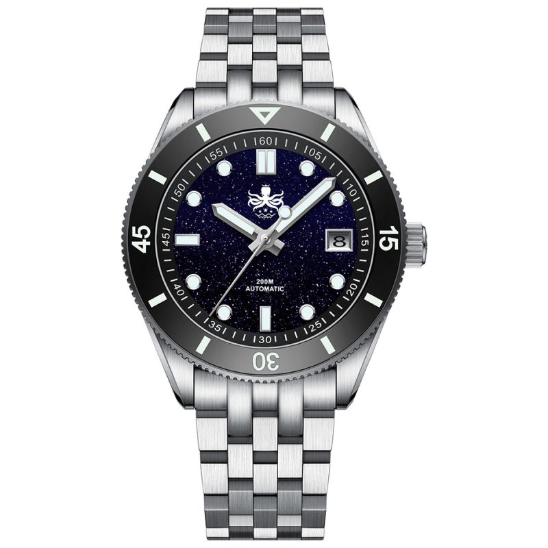 Phoibos Wave Master PY053ID Dark Blue Date Phoibos Wave Master PY053ID Dark Blue Date