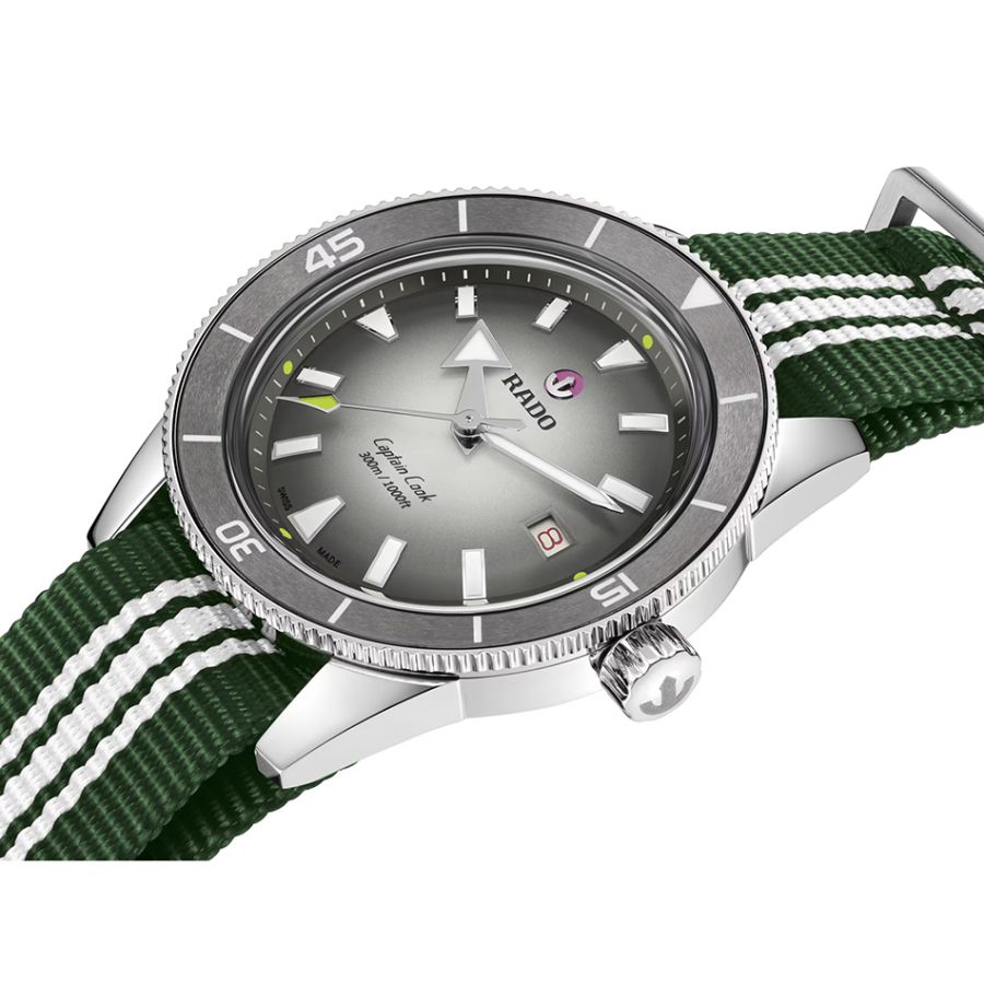 Rado Captain Cook X Tennis Limited Edition 01.763.6222.3.510 R32222108 + 3 straps Rado Captain Cook X Tennis Limited Edition 01.763.6222.3.510 R32222108 + 3 straps