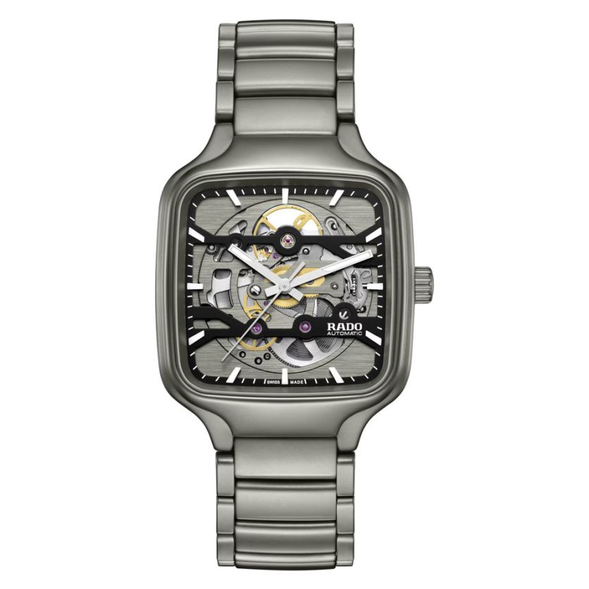 Rado True Square Automatic Skeleton 01.808.6196.3.015 R27196152 Rado True Square Automatic Skeleton 01.808.6196.3.015 R27196152