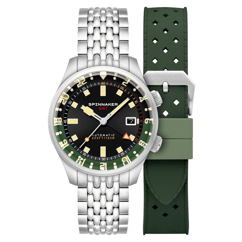 Spinnaker Bradner GMT Gravel Black SP-5121-44 Spinnaker Bradner GMT Gravel Black SP-5121-44
