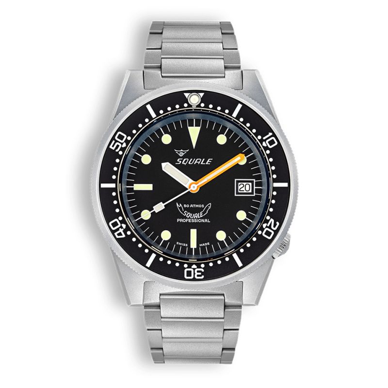 Squale 1521 Black Blasted Bracelet 1521BKBL.SQ20S Squale 1521 Black Blasted Bracelet 1521BKBL.SQ20S