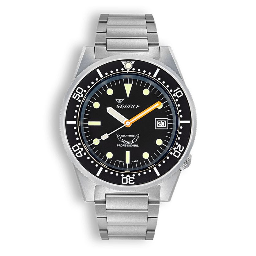 Squale 1521 Black Blasted Bracelet 1521BKBL.SQ20S Squale 1521 Black Blasted Bracelet 1521BKBL.SQ20S