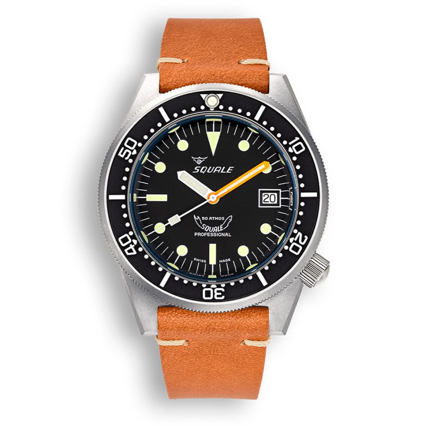 Squale 1521 Black Blasted Leather 1521BKBL.PC Squale 1521 Black Blasted Leather 1521BKBL.PC