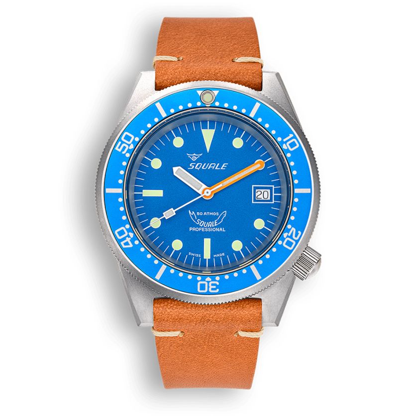 Squale 1521 Blue Blasted Leather 1521BLUEBL.PC Squale 1521 Blue Blasted Leather 1521BLUEBL.PC