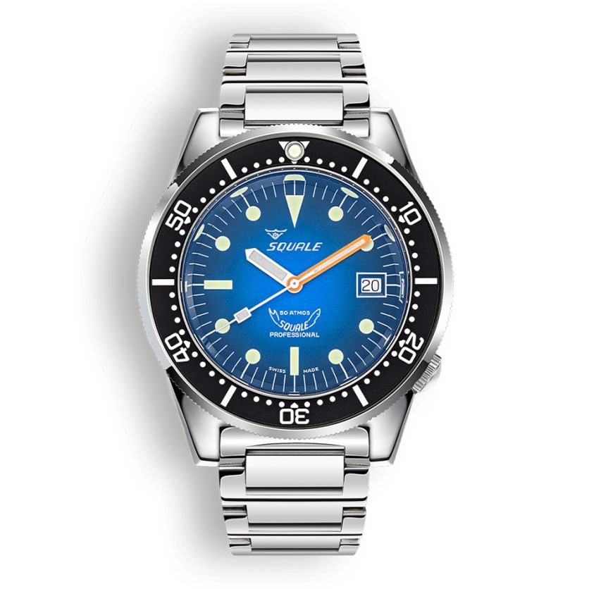 Squale 1521 Blue Ray Bracelet 1521PROFD.SQ20L Squale 1521 Blue Ray Bracelet 1521PROFD.SQ20L