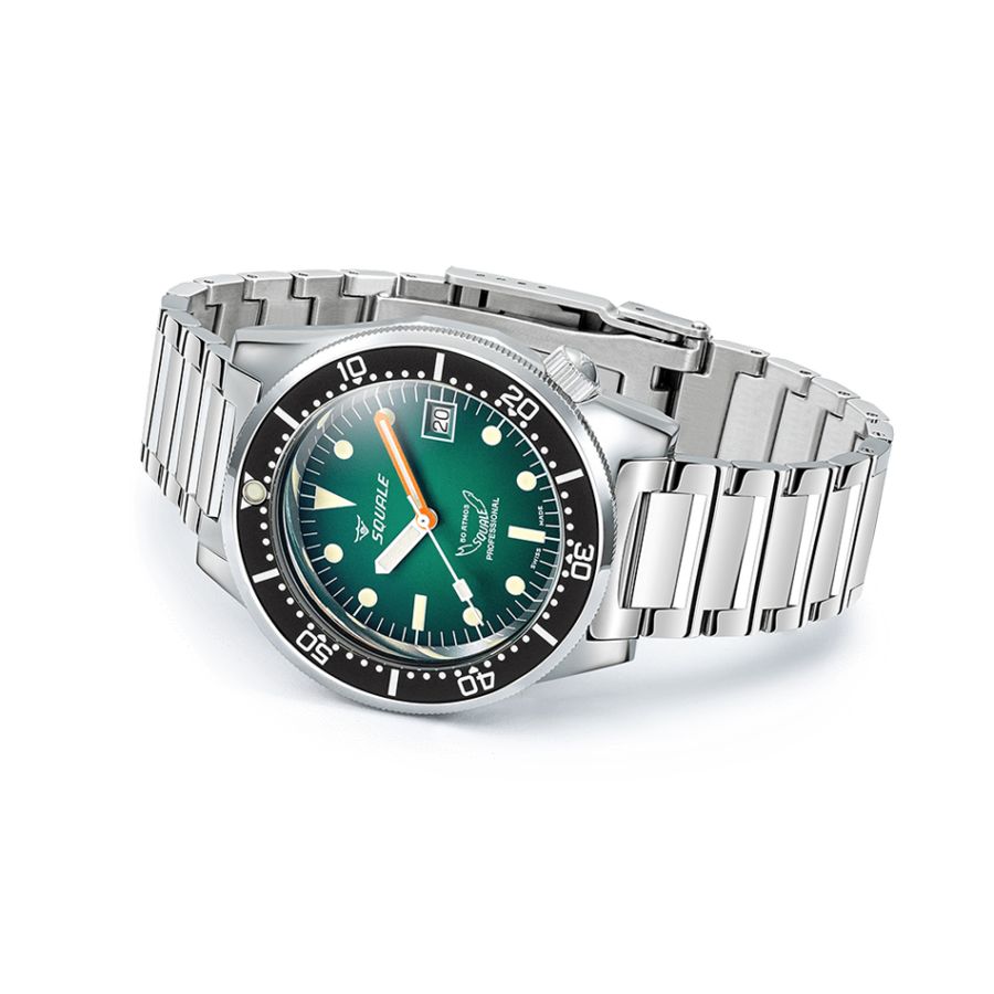 Squale 1521 Green Ray Bracelet 1521PROFGR.SQ20L