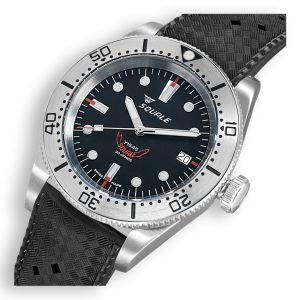Squale 1545 Steel Black Rubber 1545SSBK.HT Squale 1545 Steel Black Rubber 1545SSBK.HT