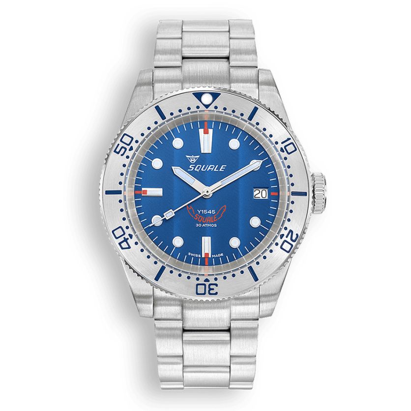 Squale 1545 Steel Blue Bracelet 1545SSBLC.AC Squale 1545 Steel Blue Bracelet 1545SSBLC.AC
