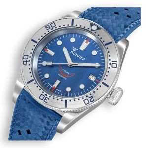 Squale 1545 Steel Blue Rubber 1545SSBLC.HTB Squale 1545 Steel Blue Rubber 1545SSBLC.HTB
