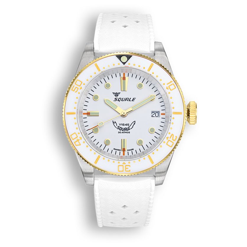 Squale 1545 White Rubber 1545WTWT.HTW Squale 1545 White Rubber 1545WTWT.HTW