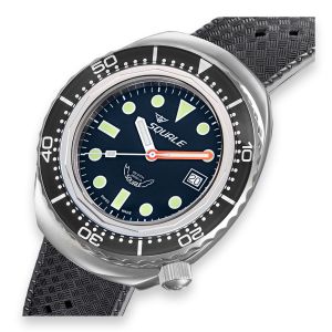 Squale 2002 Black Round Dots 2002.SS.BK.BK.HT Squale 2002 Black Round Dots 2002.SS.BK.BK.HT