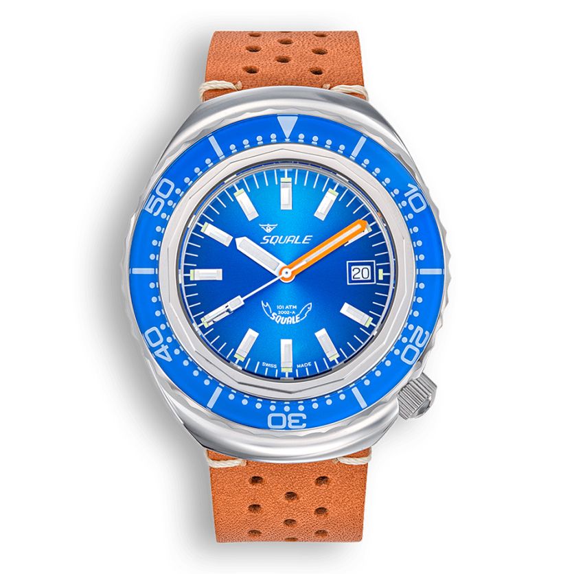 Squale 2002 Blue Leather 2002.SS.BL.BL.PTC Squale 2002 Blue Leather 2002.SS.BL.BL.PTC