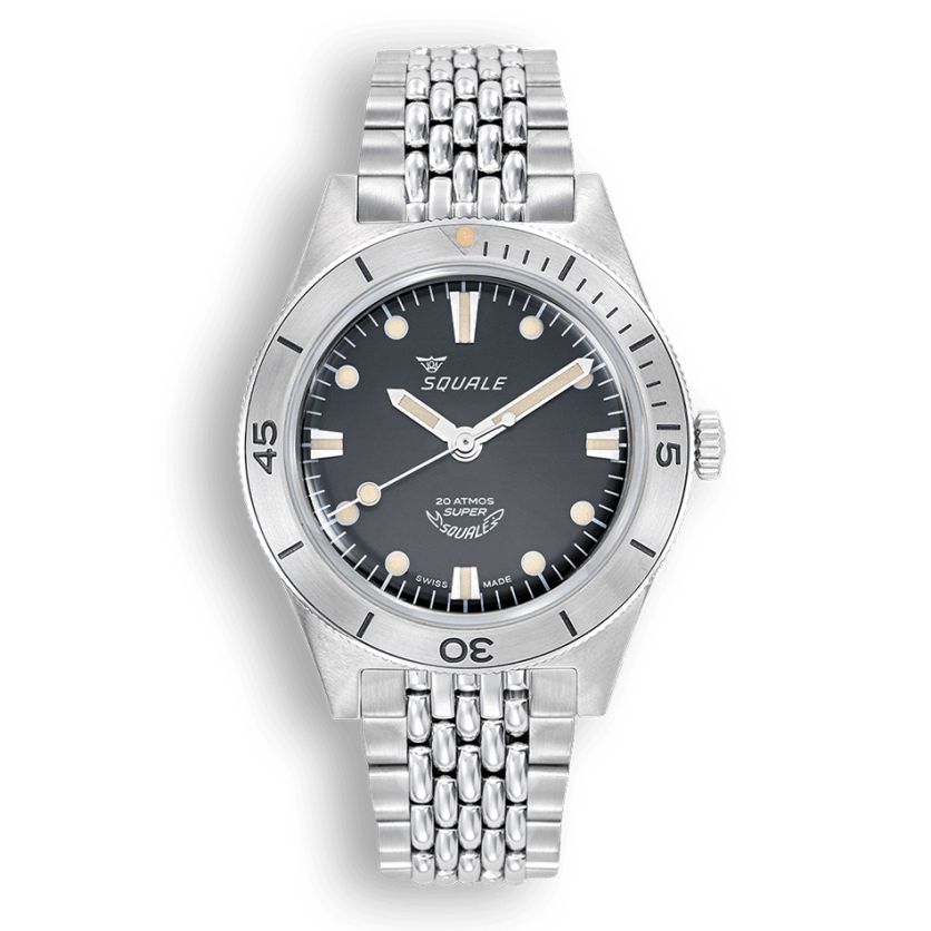 Squale Super-Squale Sunray Black Bracelet SUPERSSBK.AC Squale Super-Squale Sunray Black Bracelet SUPERSSBK.AC