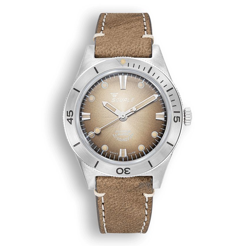 Squale Super-Squale Sunray Brown Leather SUPERSSBW.PBW Squale Super-Squale Sunray Brown Leather SUPERSSBW.PBW