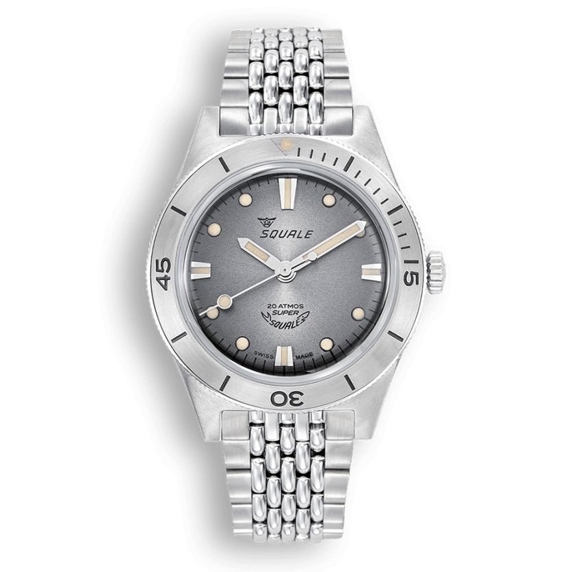 Squale Super-Squale Sunray Grey Bracelet SUPERSSG.AC Squale Super-Squale Sunray Grey Bracelet SUPERSSG.AC