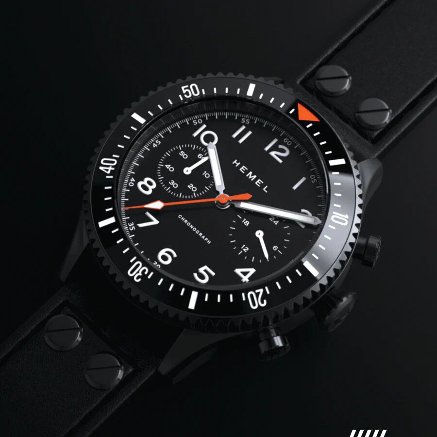 The Hemel HFT20 Night Ops VK64 configuration 60 Minute Bezel