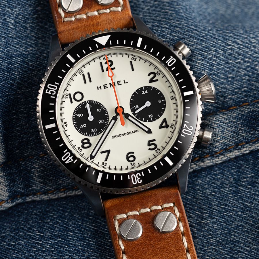 The Hemel HFT20 VK64 Configuration Full Lume Panda Dial HF28FL