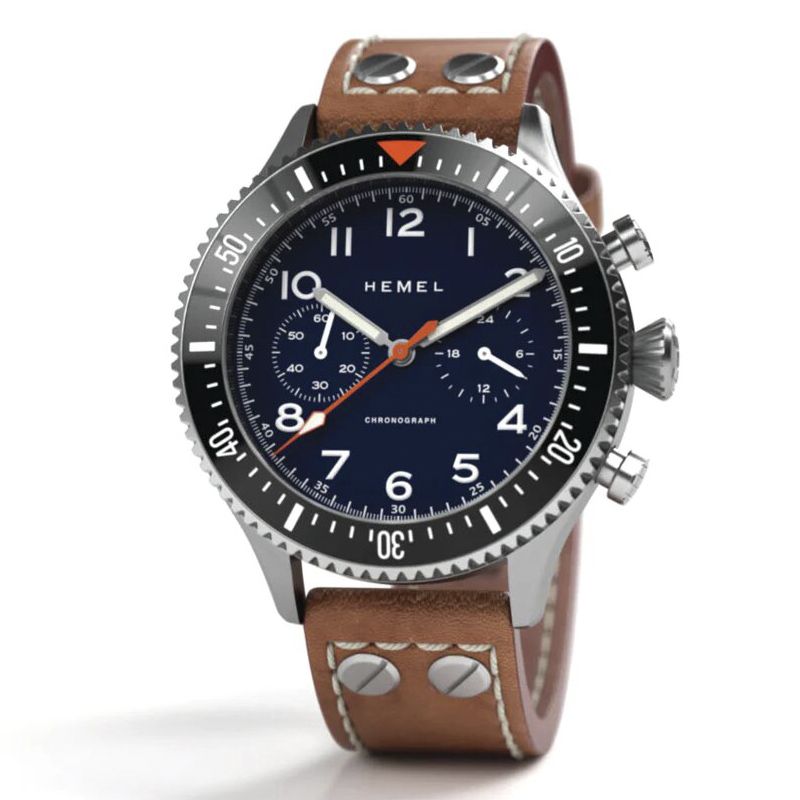 The Hemel HFT20 VK64 configuration Navy Dial 60 minute bezel HF3NA The Hemel HFT20 VK64 configuration Navy Dial 60 minute bezel HF3NA