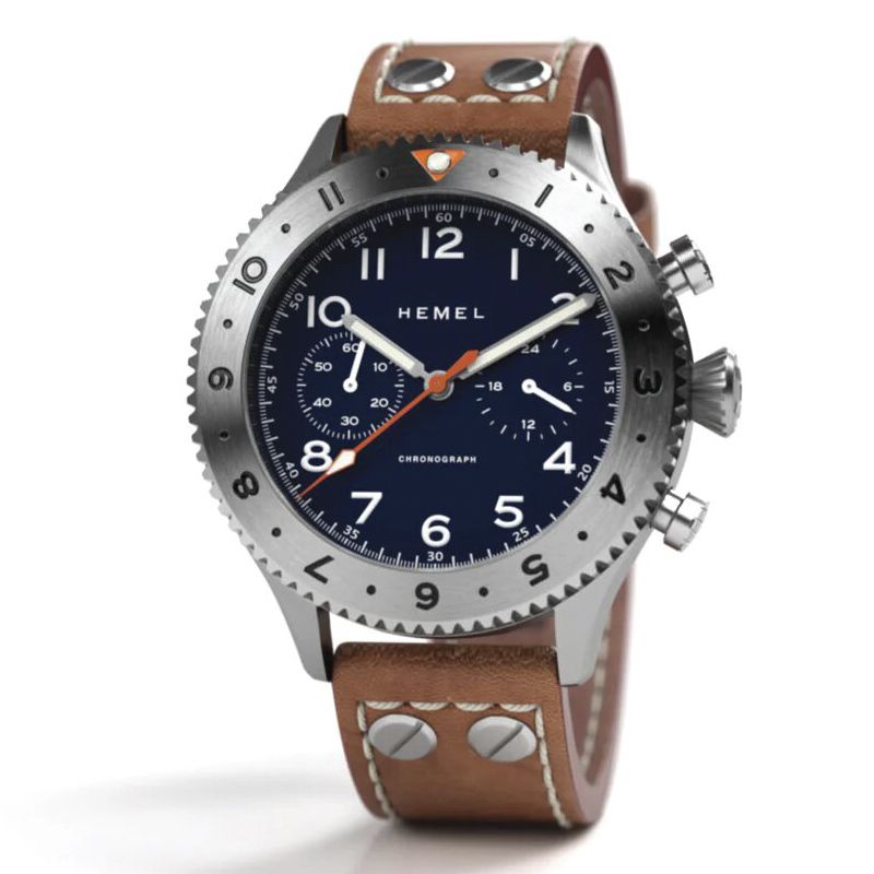 The Hemel HFT20 VK64 configuration Navy Dial GMT Bezel HF4NA The Hemel HFT20 VK64 configuration Navy Dial GMT Bezel HF4NA
