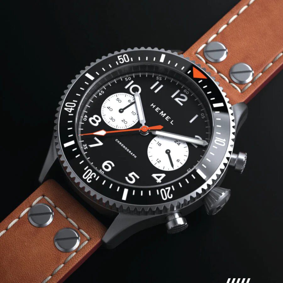 The Hemel HFT20 VK64 Configuration Reverse Panda 60 Minute Bezel