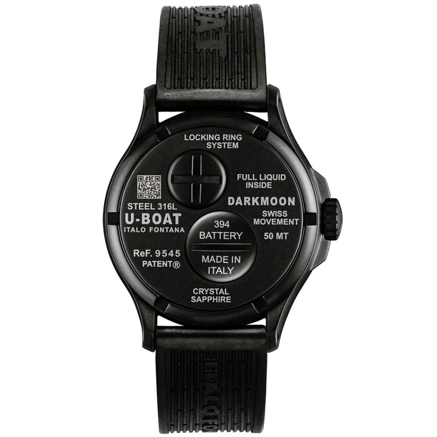 U-Boat Darkmoon 40mm BK Black Curved PVD 9545