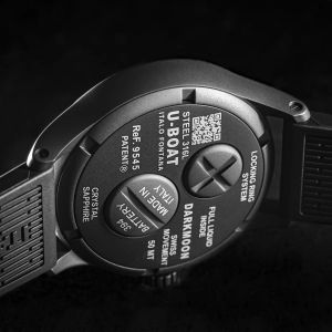 U-Boat Darkmoon 40mm BK Black Curved PVD 9545