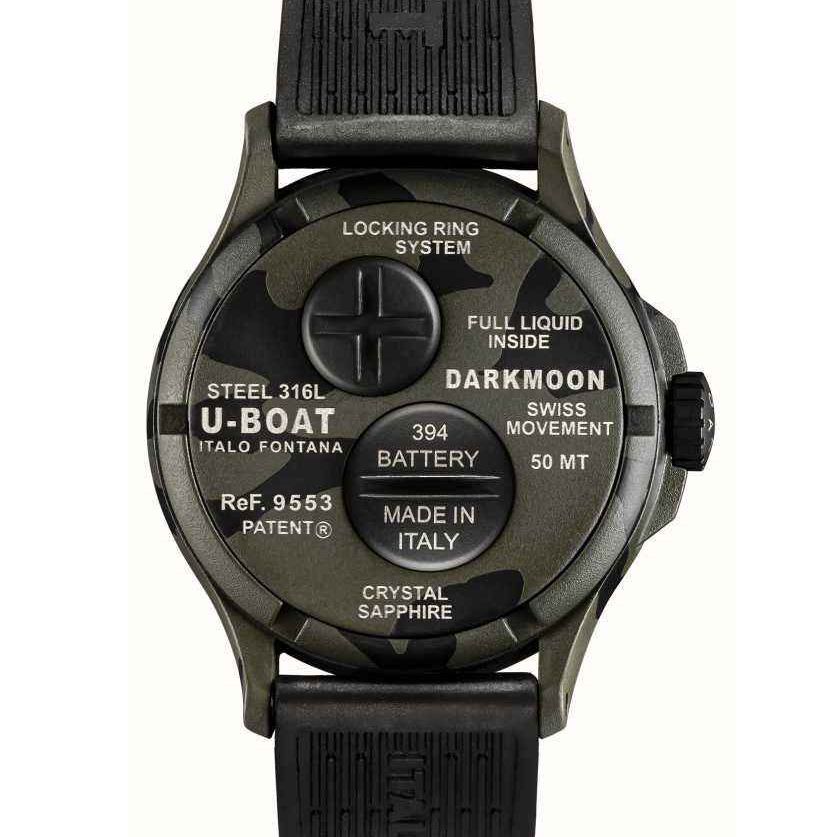 U-Boat Darkmoon 44mm BK Grey Curved Camouflage 9553
