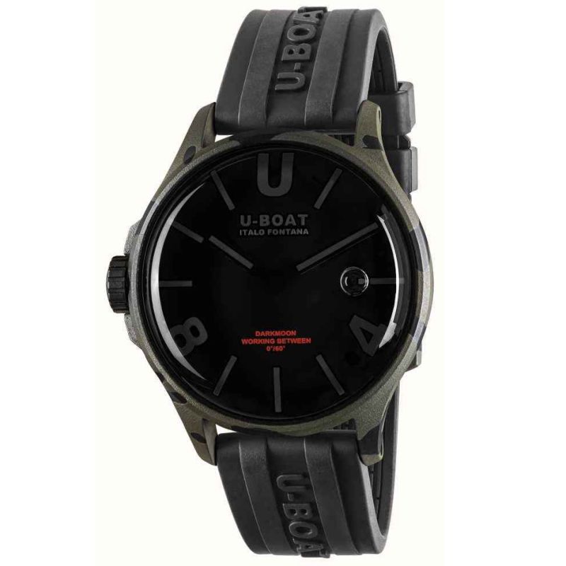 U-Boat Darkmoon 44mm BK Gray Curved Camouflage 9553