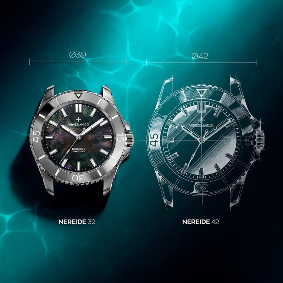 Venezianico NEREIDE TUNGSTENO 39 мм 3121540C
